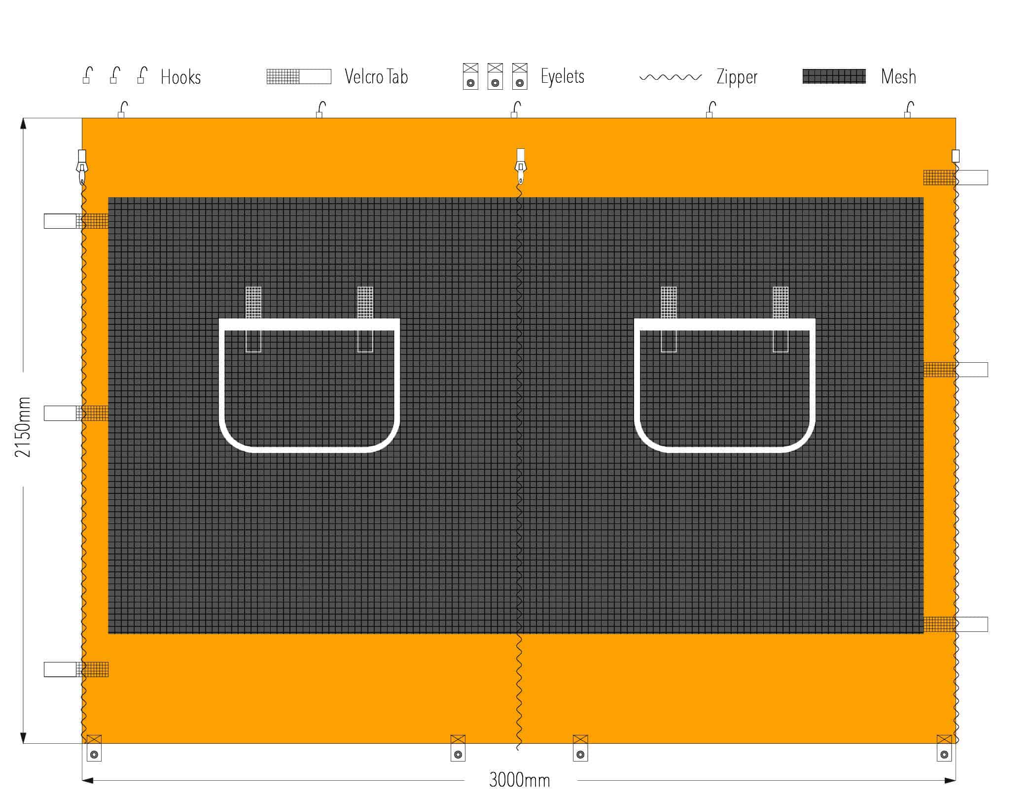 3m service window wall